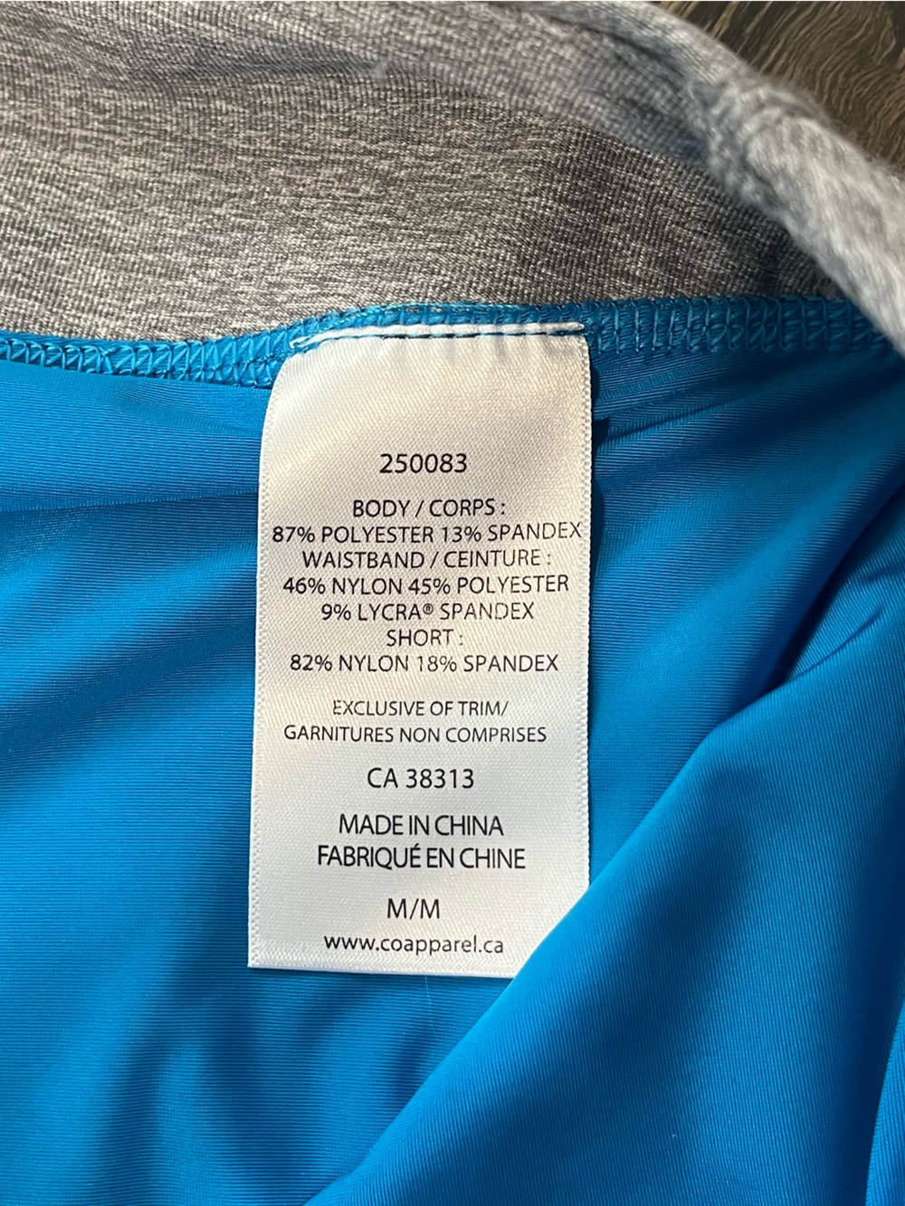 NWT Tuff Athletics Checkered Blue Skort Gray Waistband Size M Athleisure - Picture 8 of 10